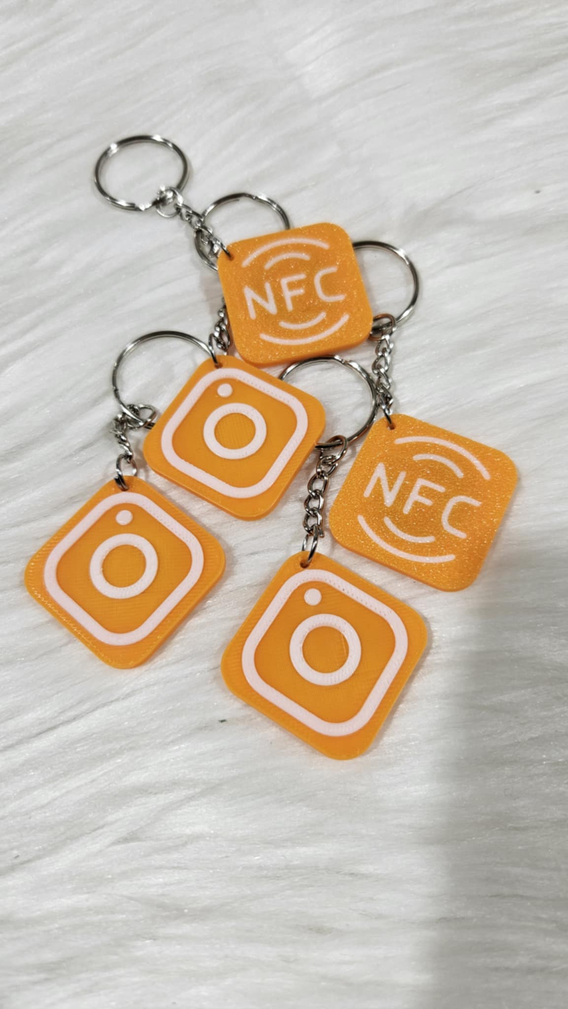 Nfc Fan Keychains Smart NFC Social Media Keychains – CreationsMadeByPassionLLC